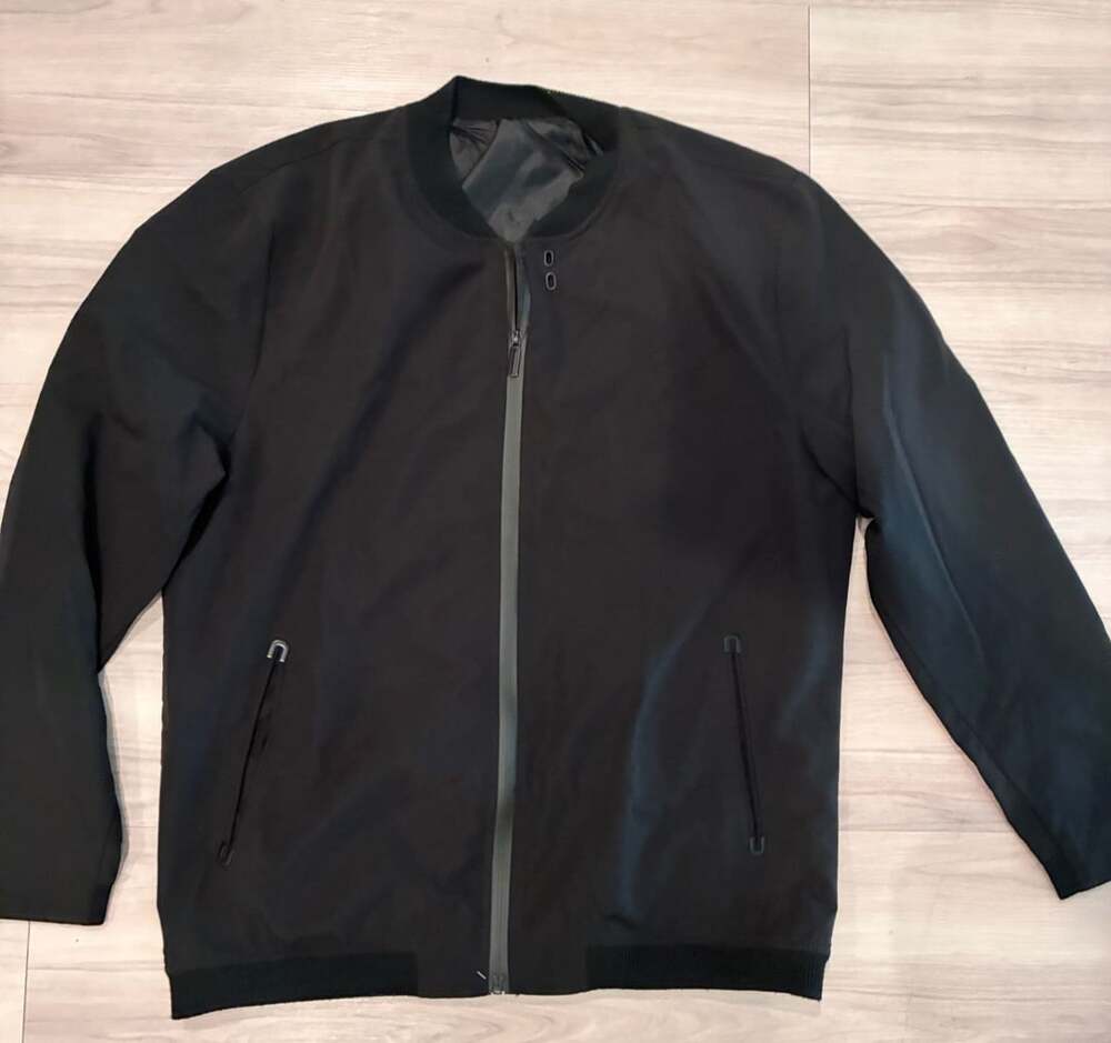 Mens Modern Flight Bomber Jacket Black